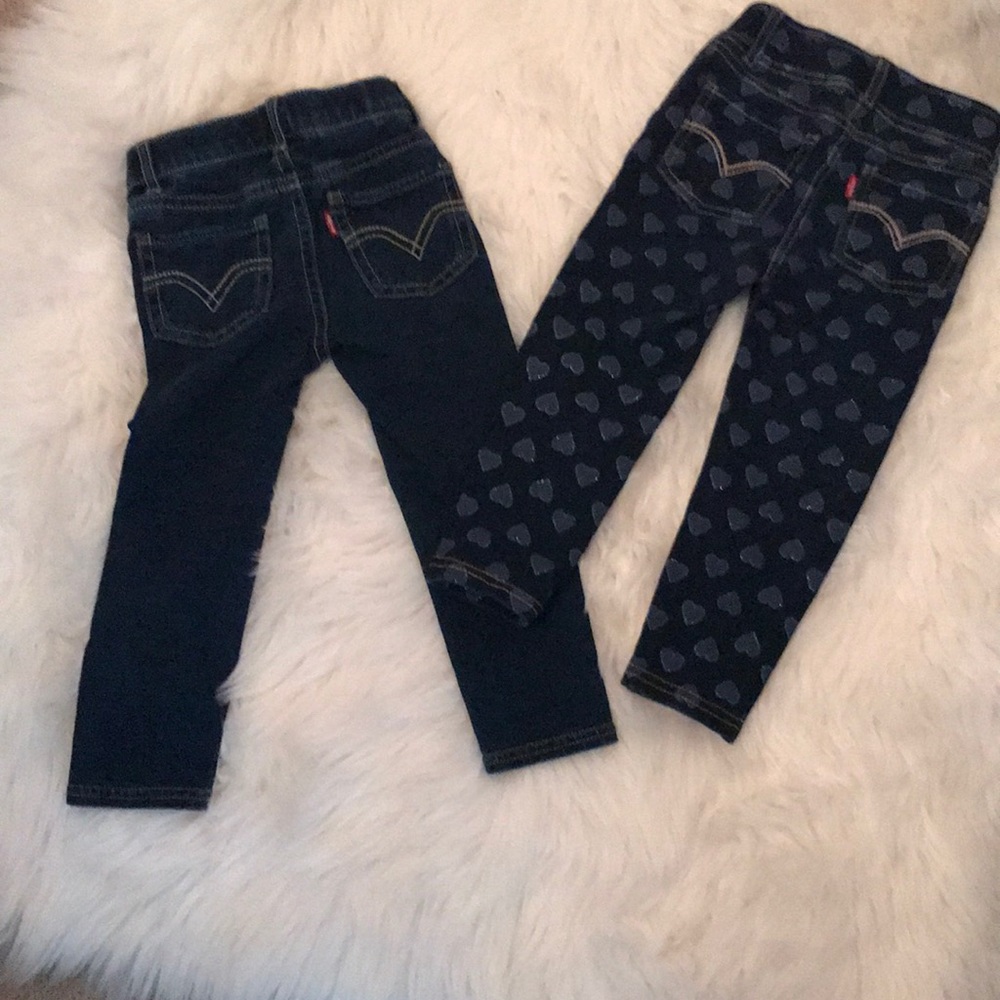 🎉🎉🎉SOLD🎉🎉🎉 2 pair Toddler Girl Levi’s